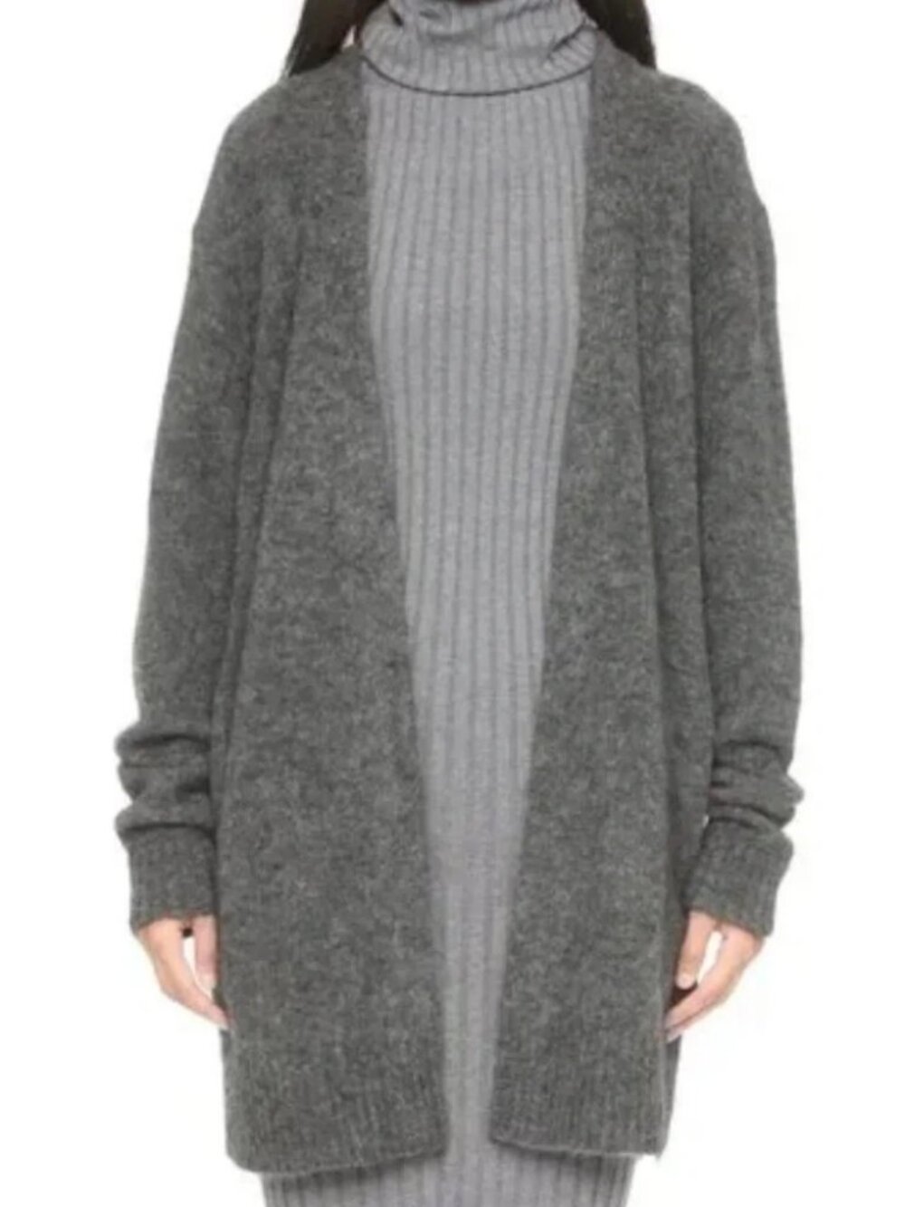 Acne Studios Raya Short Ribbed mohair cardigan